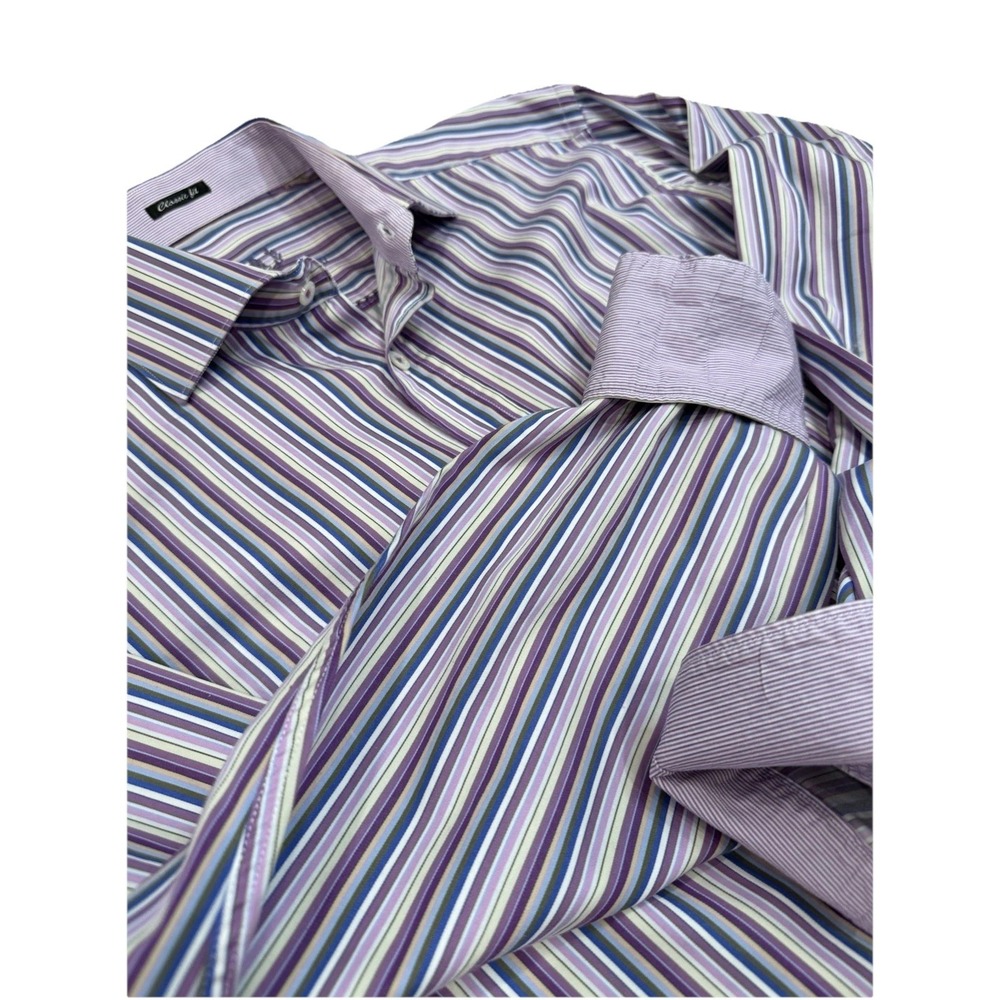 Bugatchi Uomo Nordstrom Men's Button Down Med Business Long sleeve Top Flip Cuff